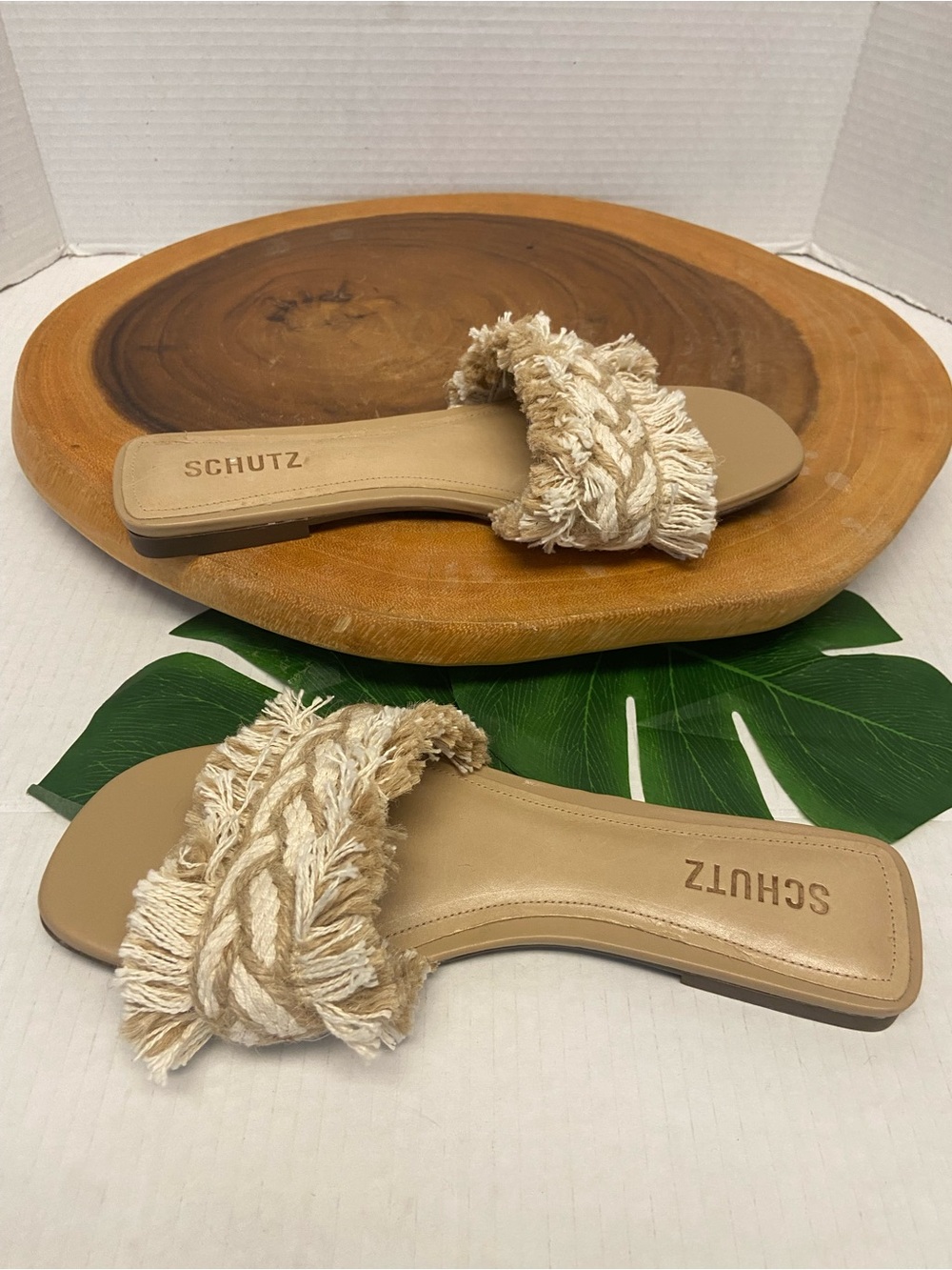 SCHUTZ Adelina Sandal Slide in Neutral - Picture 3 of 7